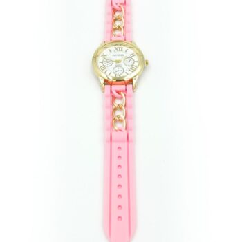 men/women fashion watches (pink band)