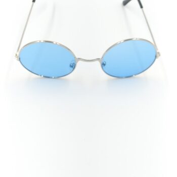 70’s style round retro vintage hippie sunglasses men/women (lightblue)