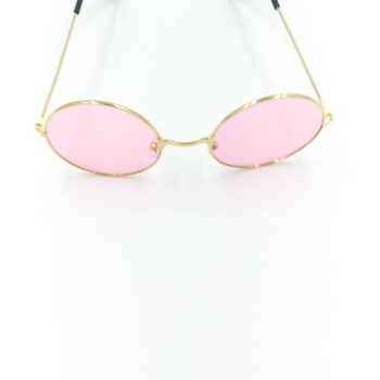 70’s style round retro vintage hippie sunglasses men/women (pink)