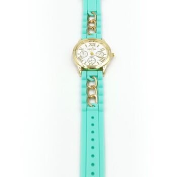 men/women fashion watches (Teal band)