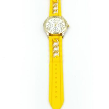 men/women fashion watches (Yellow band)