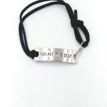 adjustable motivational /Inspirational leather bracelets (you are the best)